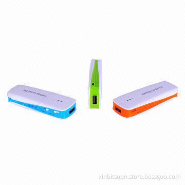 Multifunction 3-in-1 Wi-Fi router with Power Bank, Battery Capacity of 1,800mAh